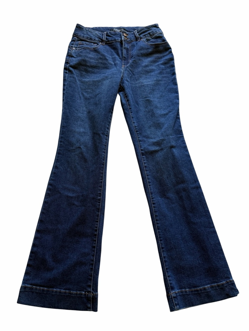 d.jeans New York Size 8 Dark Wash Flare Stretch Jeans